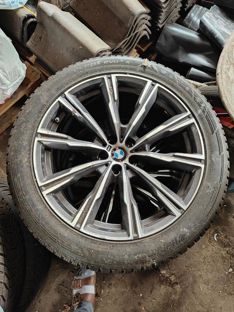 BMW X5 m velgen origineel met Hankook winterbanden, Ophalen, Winterbanden, Band(en)