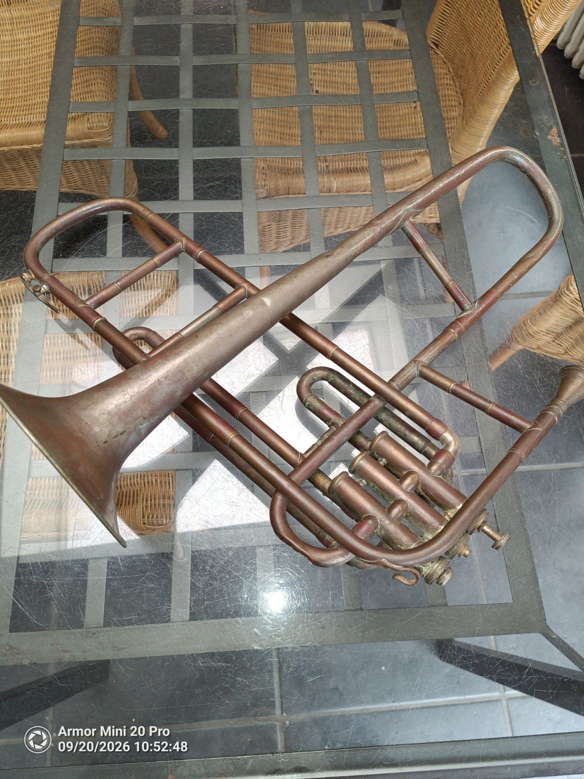 zeldzame historische Ventieltrombone, Corn. Van Dessel, Lier, Ophalen, Gebruikt