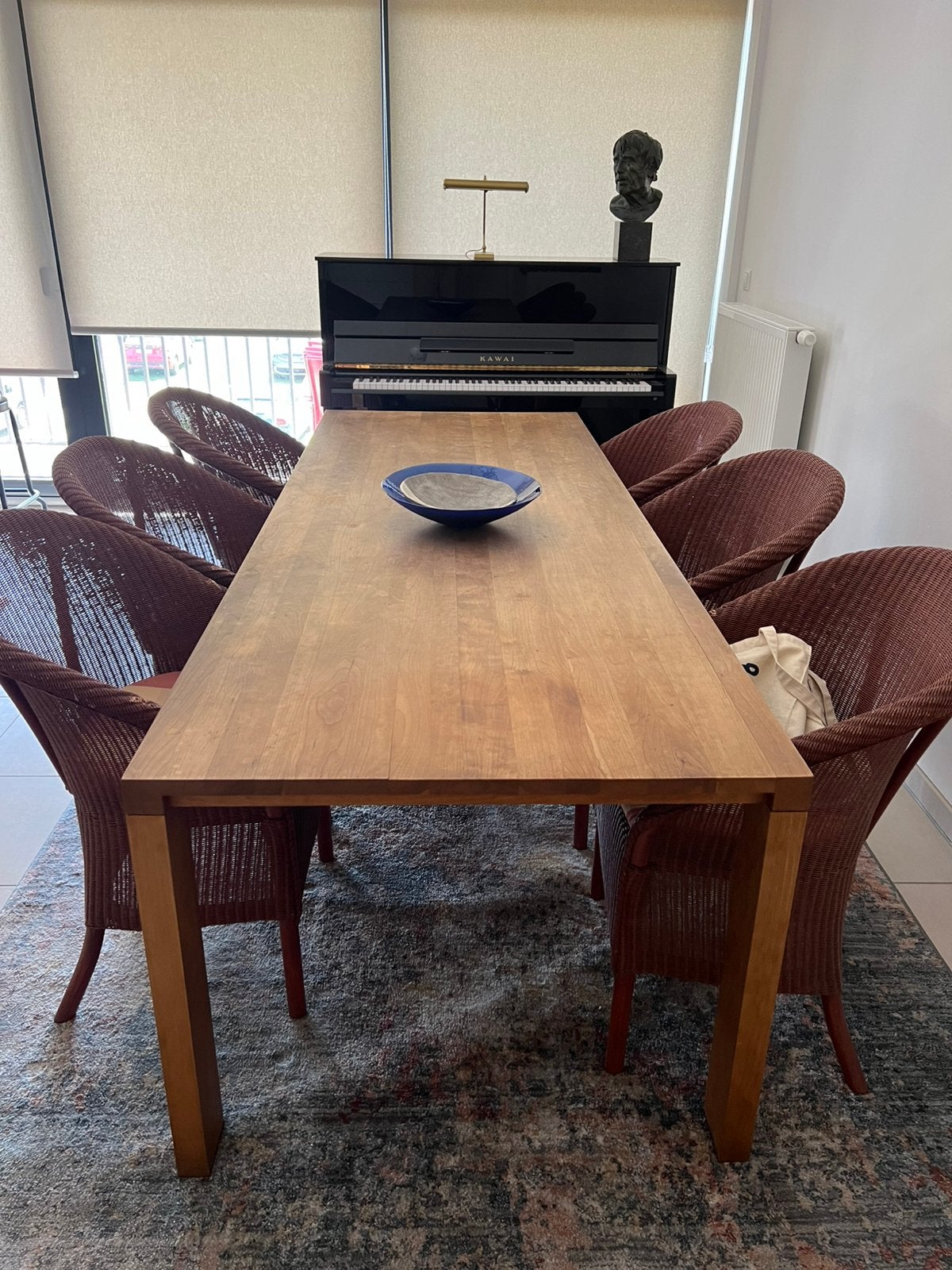 Moderne kerselaar eettafel, Huis en Inrichting, Ophalen, Gebruikt