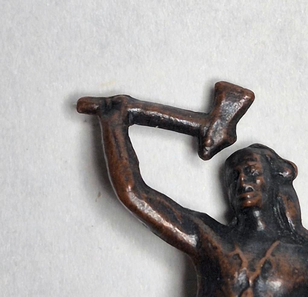 Metal Indianer Brüniert n 1 variante Tomawak long, Enlèvement ou Envoi, Utilisé, Autres types