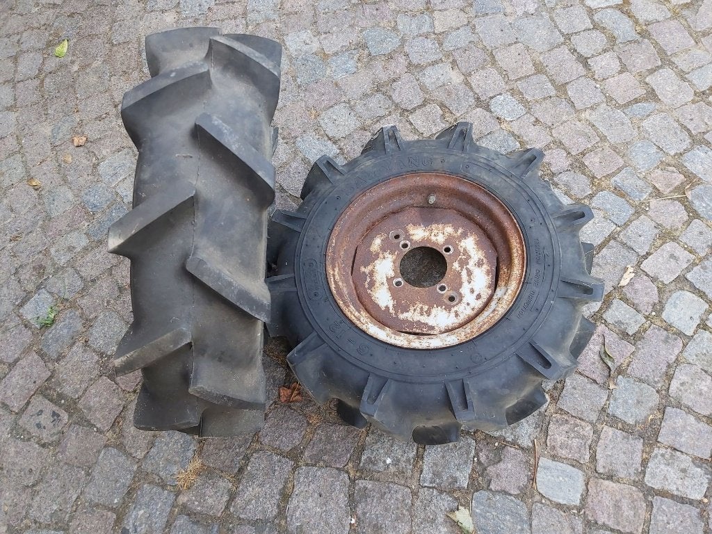 Ploegbanden nieuw, voor motoculteur, met gewichten en velgen, Enlèvement