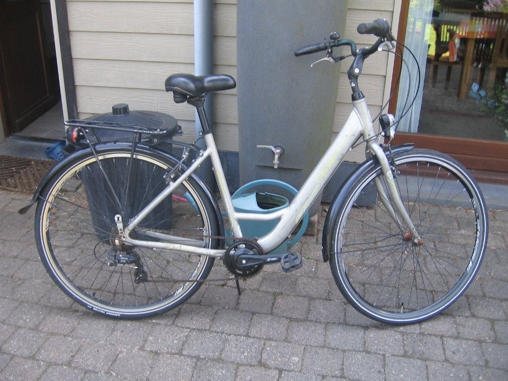 28 inch aluminium Minerva damesfiets 7 versnellingen, Autres marques, Vitesses, Frein sur jante, Enlèvement