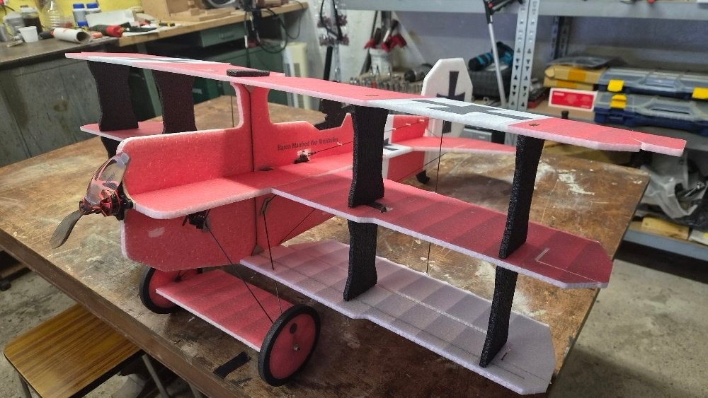 Fokker DR1 indoor, Hobby & Loisirs créatifs, Enlèvement, Comme neuf, Électro, RTF (Ready to Fly)