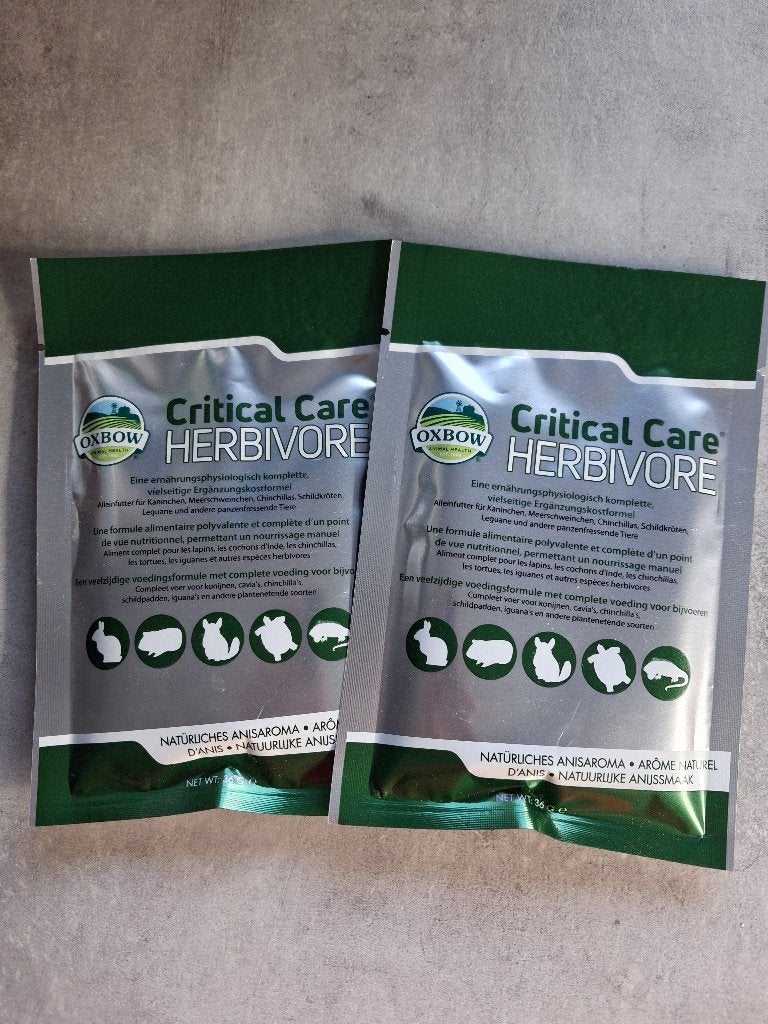 Critical care zakjes, Dieren en Toebehoren, Ophalen, Knaagdier of Konijn