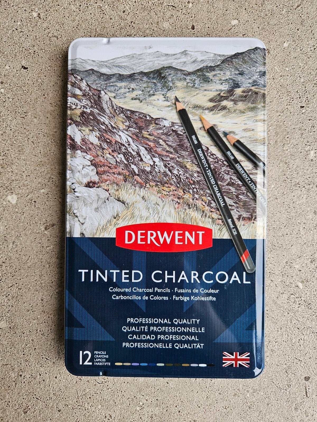 Tinted charcoal potloden, Ophalen of Verzenden
