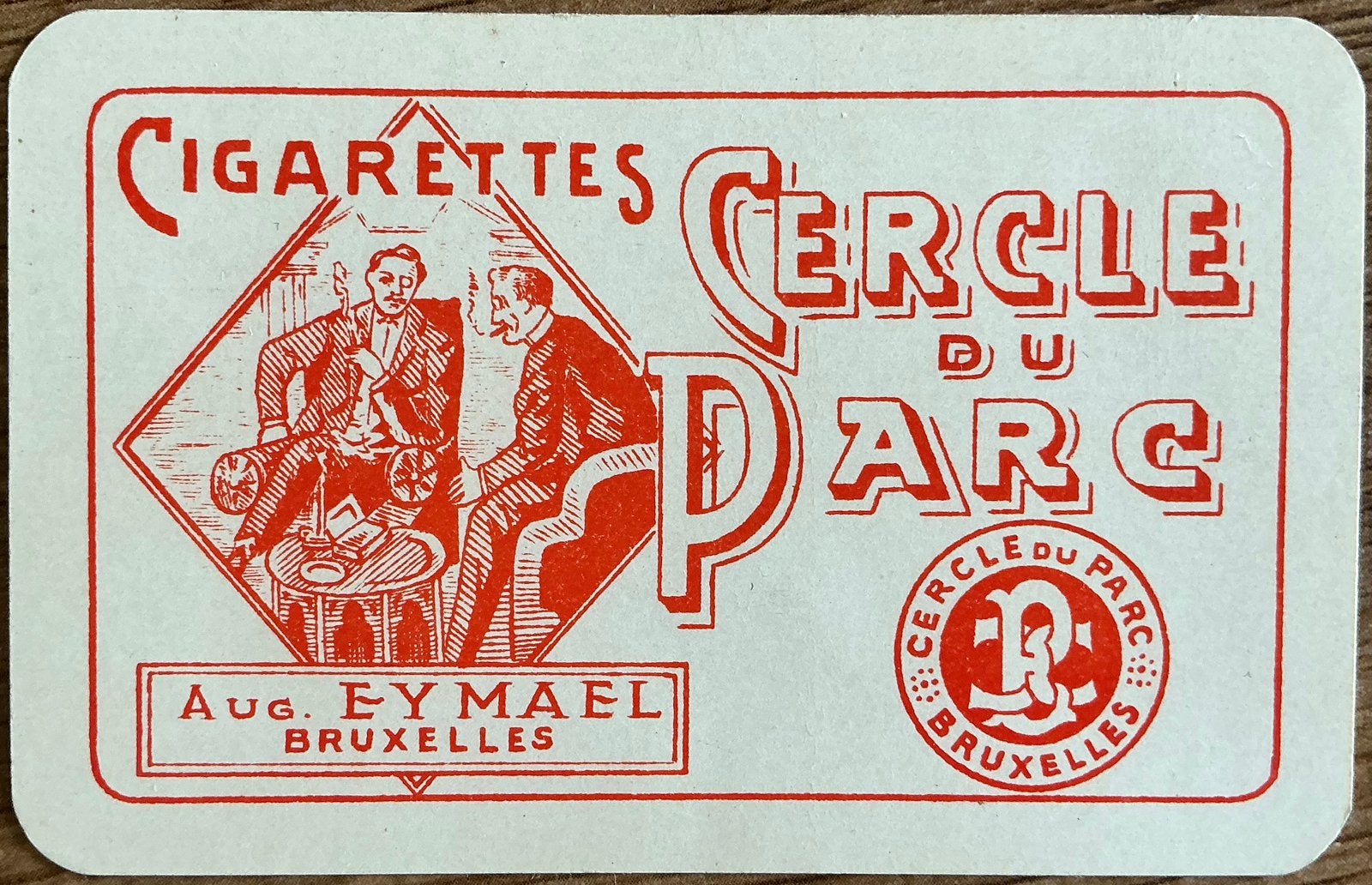 Ancien club de cigarettes CERCLE DU PARC/BRUXELLES, Enlèvement ou Envoi, Comme neuf, Carte(s) à jouer