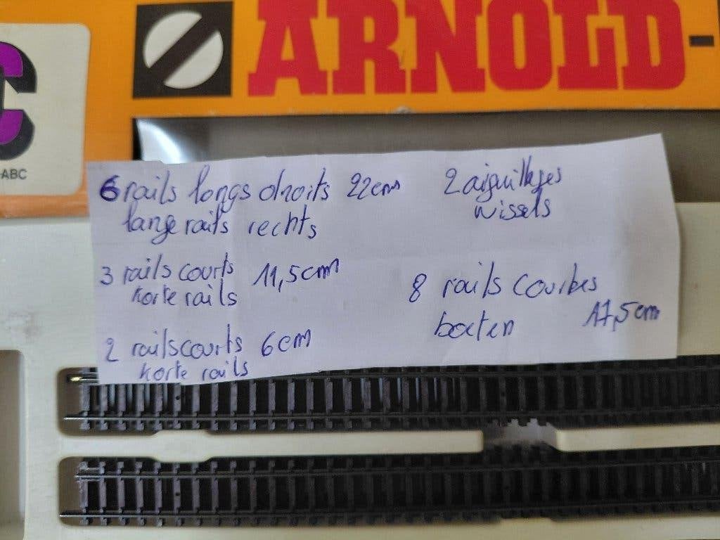 Modeltrein op schaal N, Hobby en Vrije tijd, Arnold, Gelijkstroom, Rails, Ophalen of Verzenden