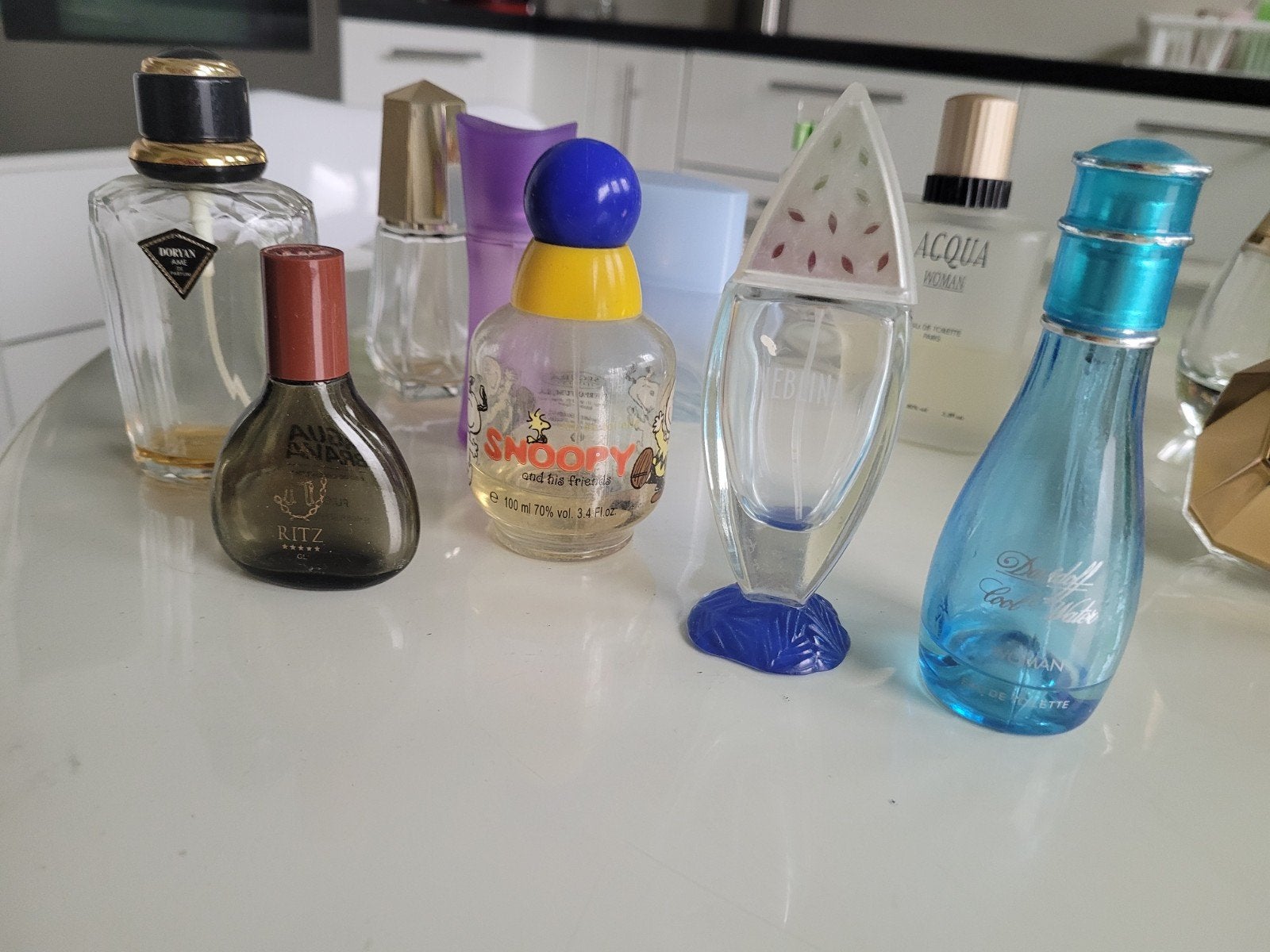 Set lege parfumflesjes en nog wat over, Ophalen of Verzenden, Gevuld