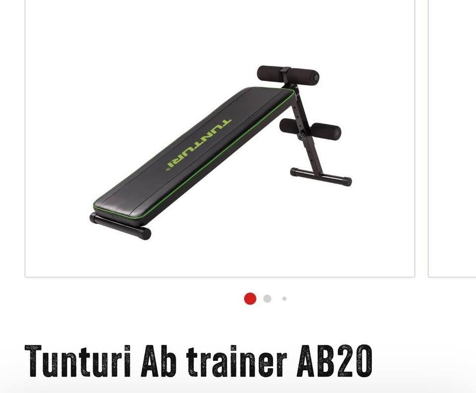 Banc pour muscles abdominaux Tunturi AB20, Sports & Fitness, Comme neuf, Enlèvement, Autres types, Métal