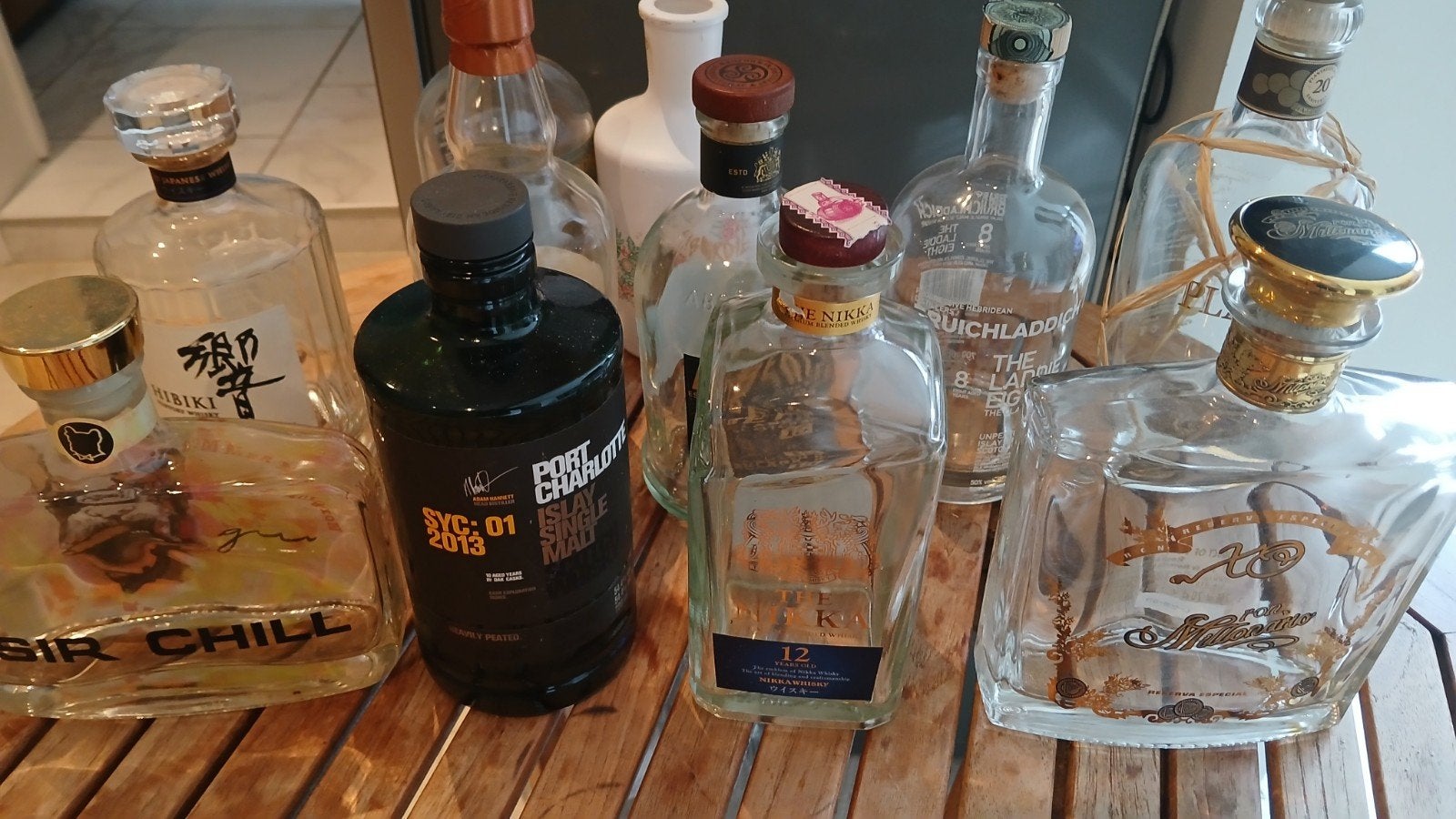 bouteille vide d'alcool de collection, Collections, Enlèvement ou Envoi, Comme neuf, France, Champagne