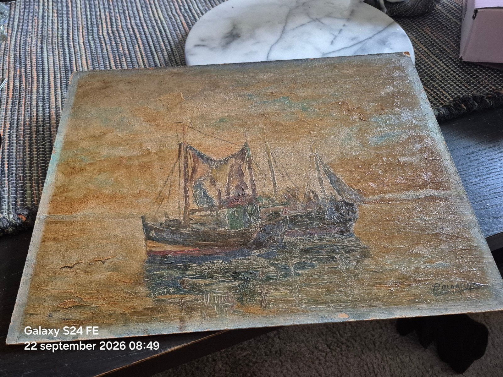 Romain Lobrecht, Enlèvement ou Envoi, Signé, Peinture à l'huile, Panneau