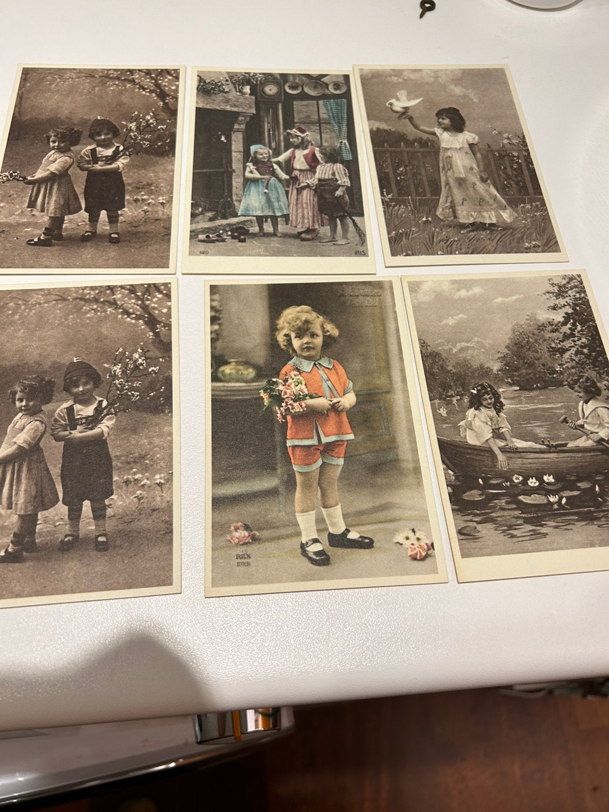 6 oude postkaarten met kinderen, Ophalen of Verzenden, Ongelopen, Kinderen