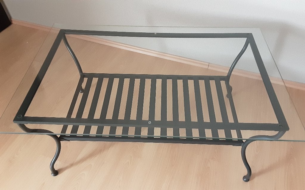 Moderne salontafel met glazen blad, Ophalen, 50 – 75, 100 tot 150 cm, 50 tot 100 cm