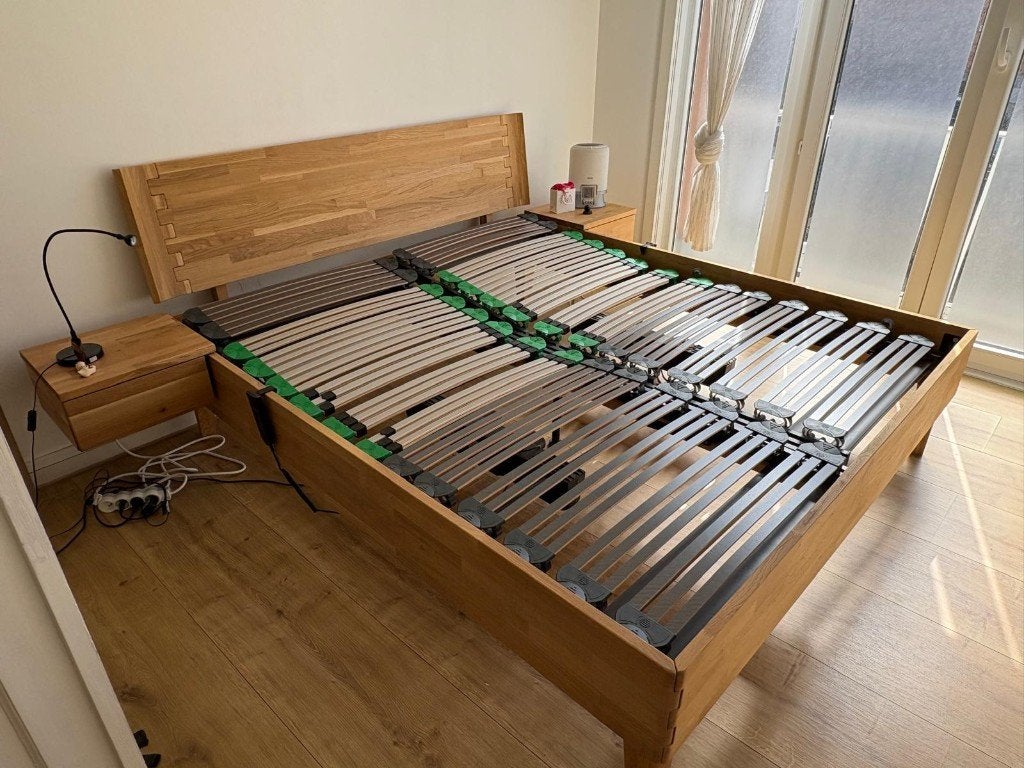 Lit Atlanta 180  200 avec sommiers électriques, Comme neuf, Enlèvement, Sommier, 180 cm