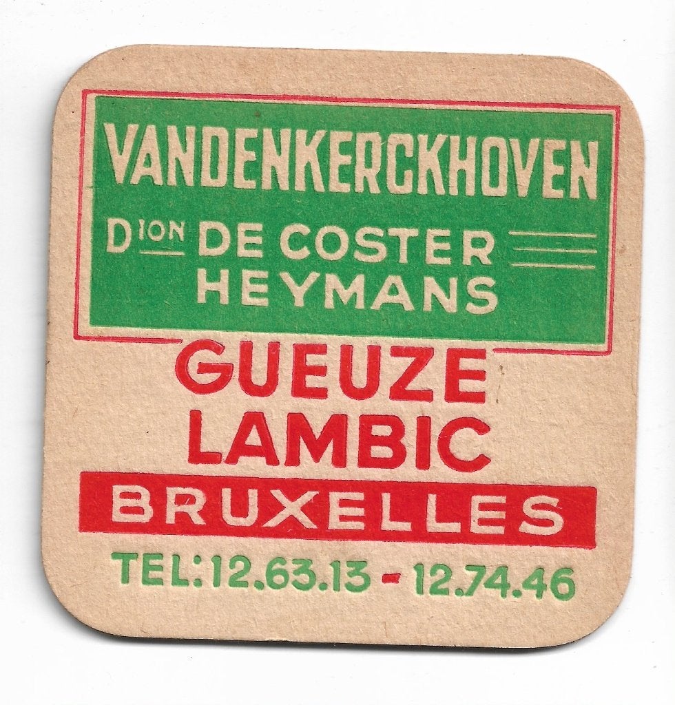 sous-bock Gueuze De Coster Heymans, Enlèvement ou Envoi, Comme neuf, Sous-bock