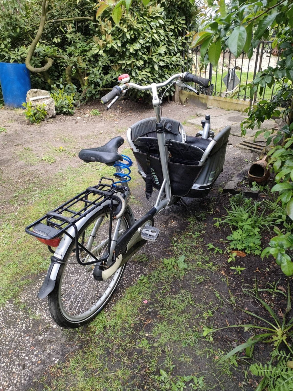 Bakfiets Gazelle te koop zwart, Enlèvement, Gazelle