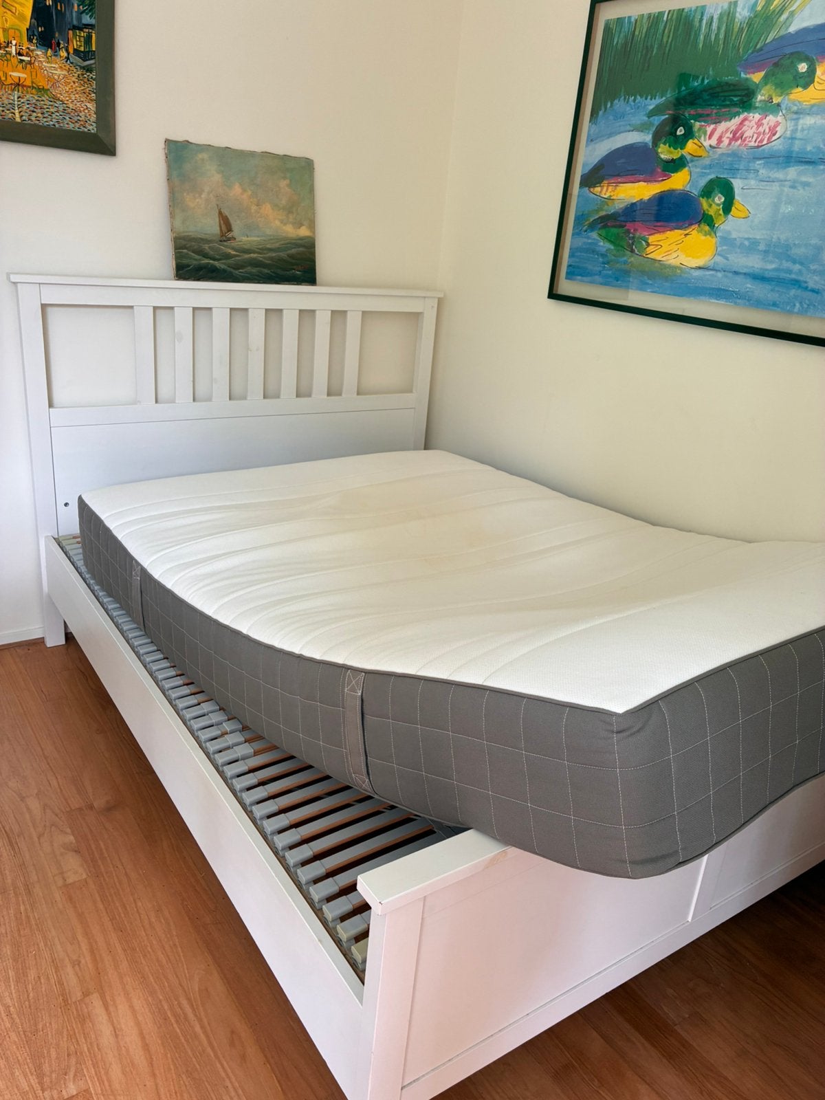 Ikea bed, slats and matress, Kinderen en Baby's, Kinderkamer | Bedden, Ophalen, Gebruikt, 180 cm of meer, 100 cm of meer