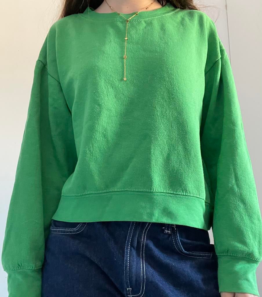 Groene trui, kind M, zara, Ophalen of Verzenden, Zo goed als nieuw, Maat 34 (XS) of kleiner, Groen