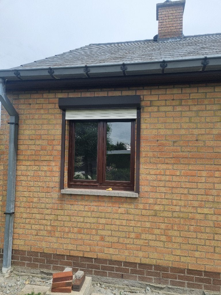 rolluiken, Ophalen, Gebruikt, 100 tot 150 cm, Bruin
