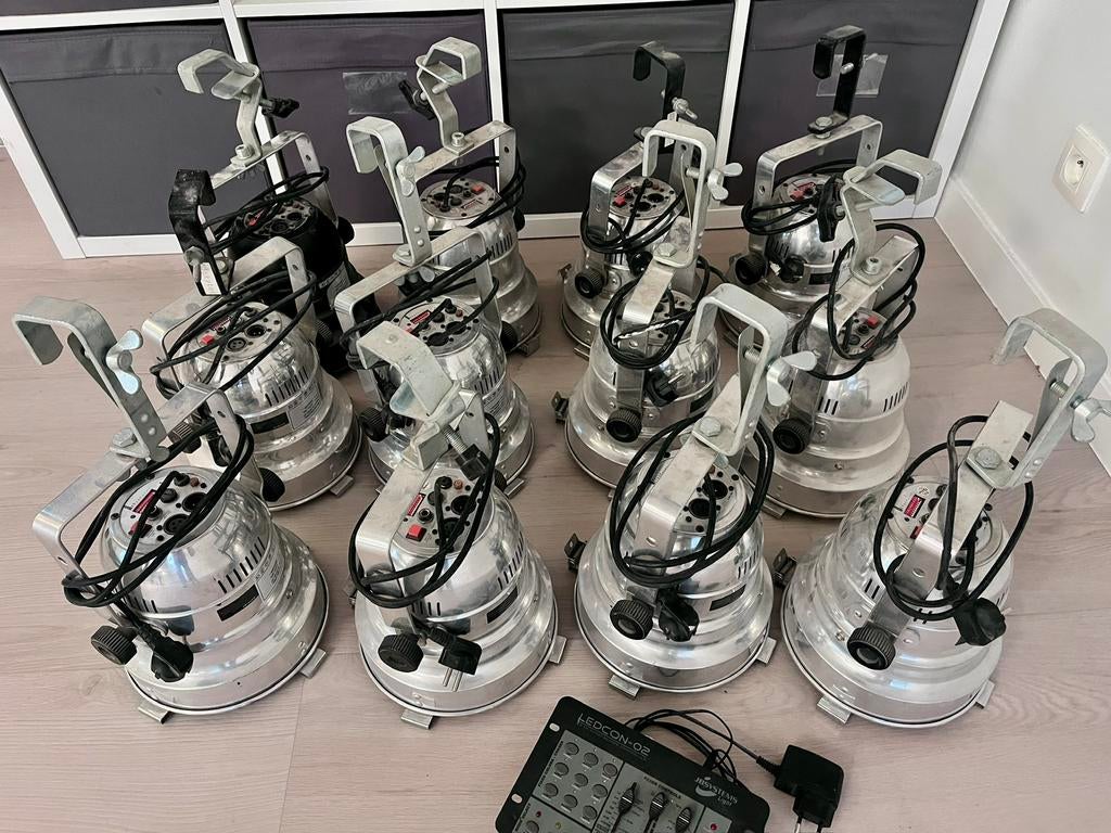 JB Systems led-par (15 st.) met sturing, Musique & Instruments, Lumières & Lasers, Enlèvement, Utilisé, Lumières, Couleur