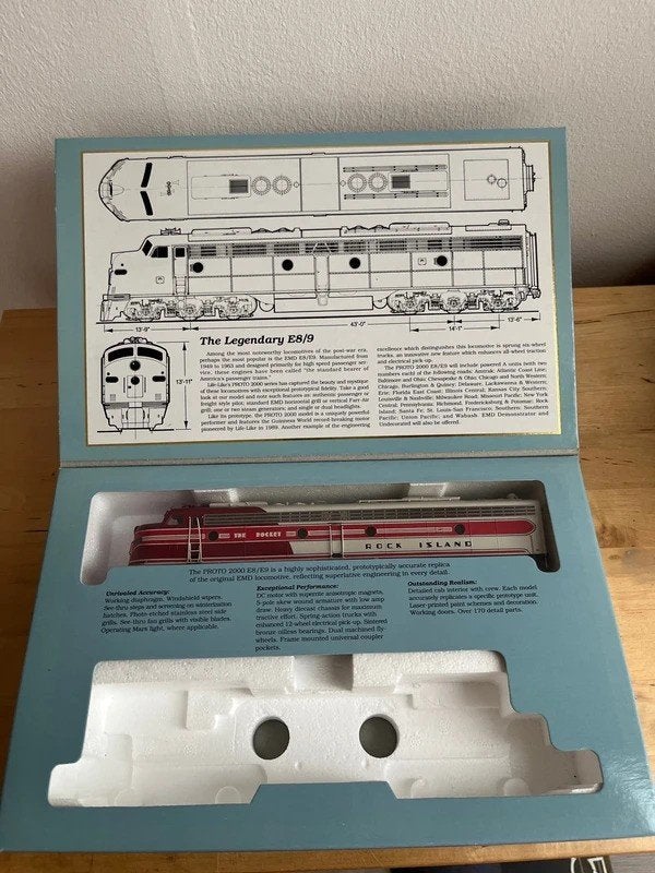 Proto 2000 HO Scale Rock Island E8/E9 Loco #652, Enlèvement ou Envoi, Comme neuf, Locomotive, Autres marques