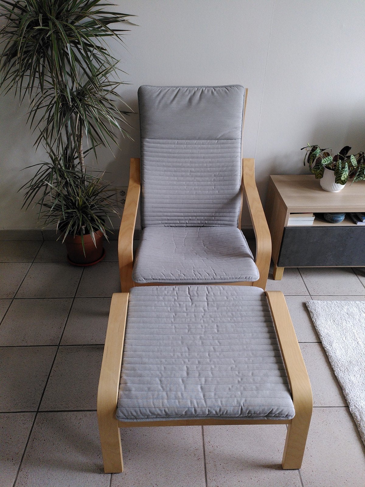Fauteuil et repose-pieds IKEA Poäng, Maison & Meubles, Enlèvement