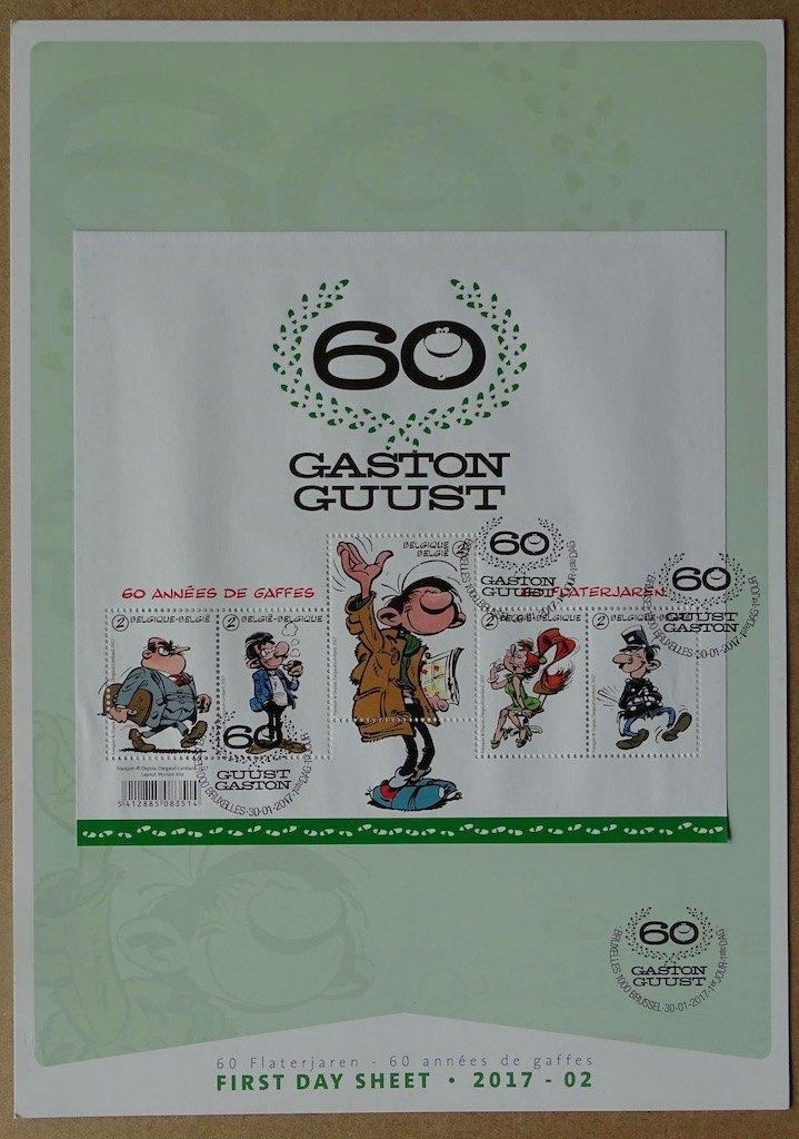 Gaston Lagaffe timbres 60 ans, Enlèvement, Comme neuf