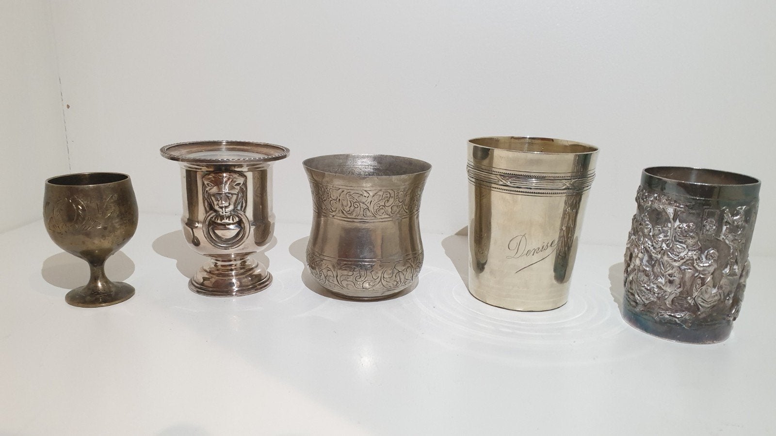 Verzilverde bekers, Antiek en Kunst, Ophalen of Verzenden