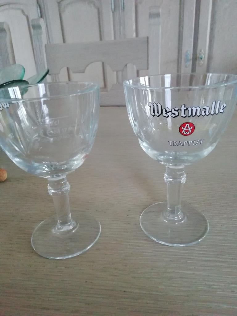 nieuwe kleine " trappist glazen, Ophalen of Verzenden, Nieuw, Bierglas
