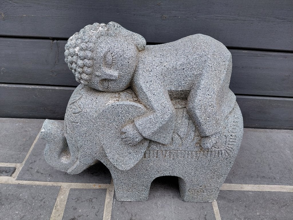 Buddha, Enlèvement, Utilisé, Composites, Gris