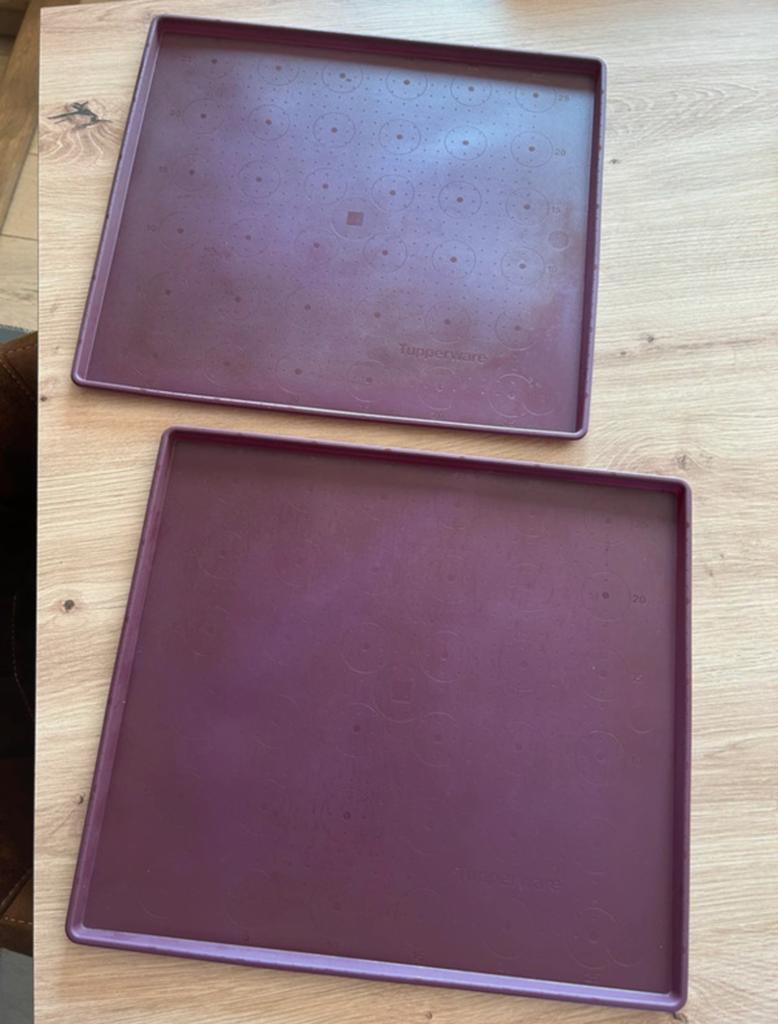 Deux feuilles de cuisson MultiFlex Tupperware., Enlèvement ou Envoi, Utilisé, Violet, Autres types