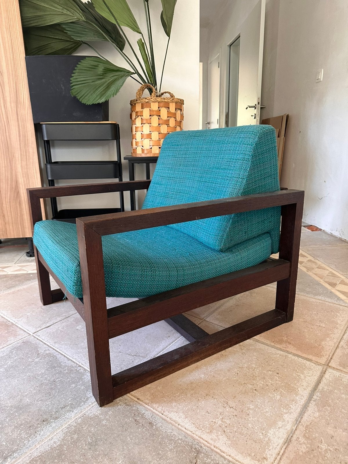 Chaise design vintage Beaufort George Van Rijck, années 1960, Enlèvement, Utilisé, Bois