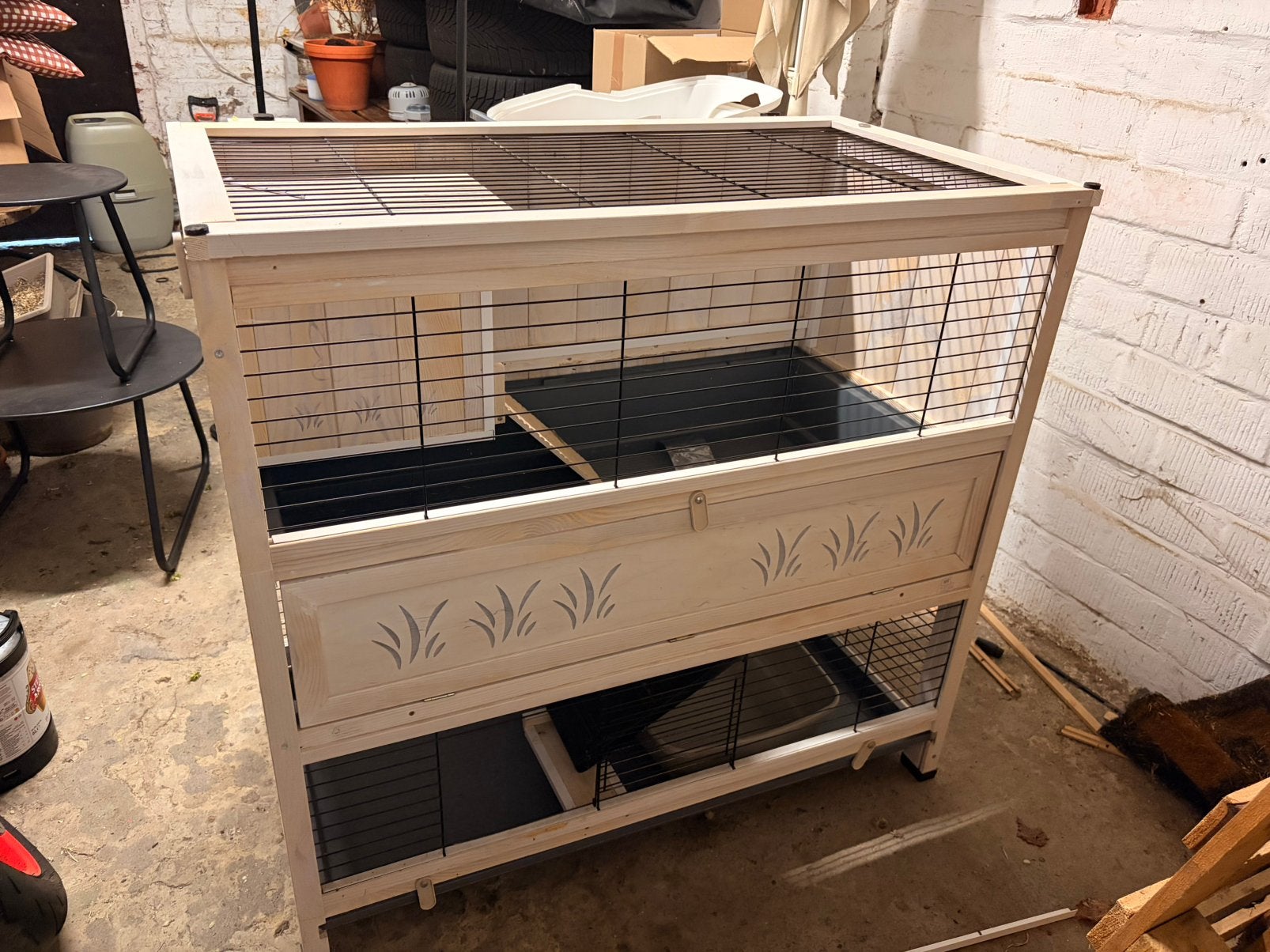 Clapier / Cage Ferplast Cottage Indoor Home - 2 étages, Animaux & Accessoires, 90 cm ou plus, Chinchilla, 75 à 110 cm, Cage