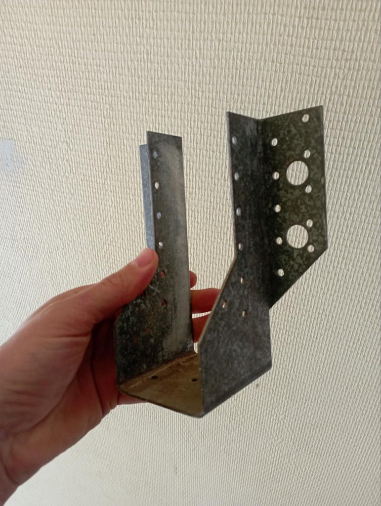 Sabot soutien poutre bois 65/17cm, Bricolage & Construction, Enlèvement ou Envoi, Utilisé, 100 à 250 mm, Autres types