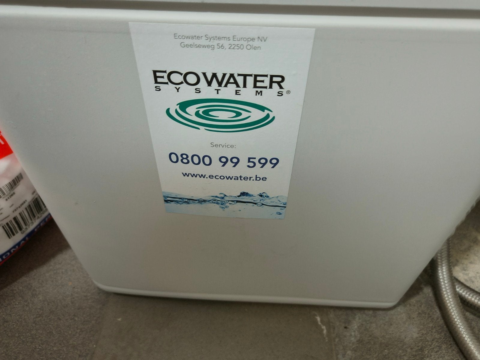 adoucisseur d'eau écologique, Enlèvement