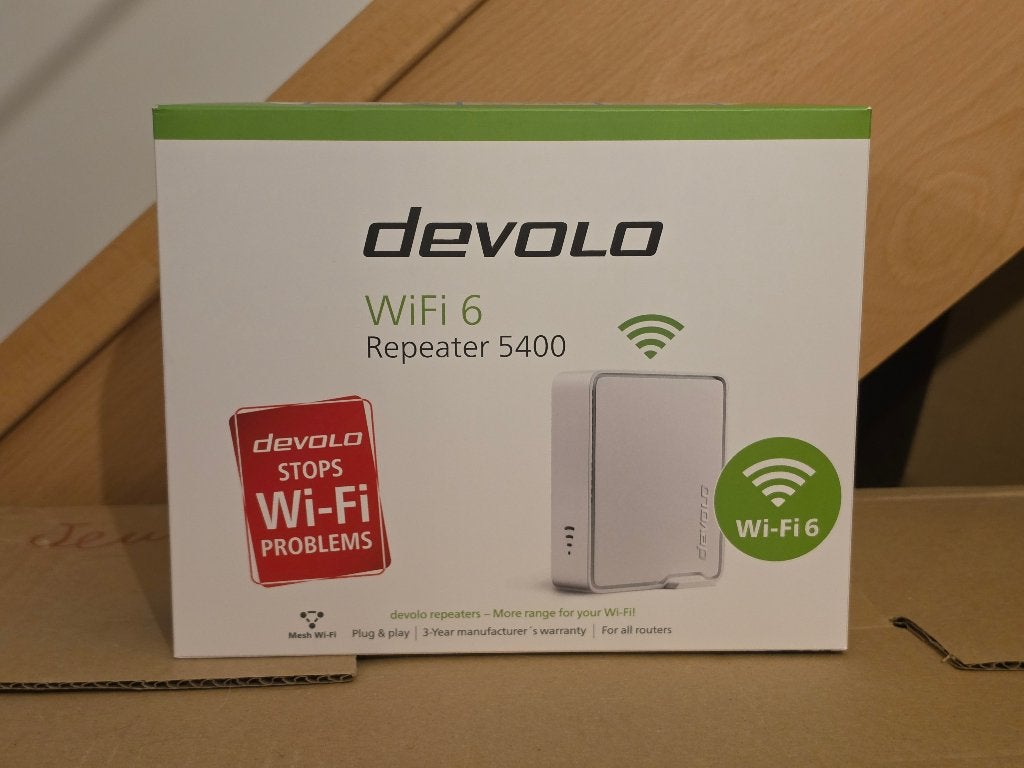 Devolo WiFi 6 Repeater 5400 versterker/repeater (mesh), Computers en Software, Ophalen, Nieuw, Devolo