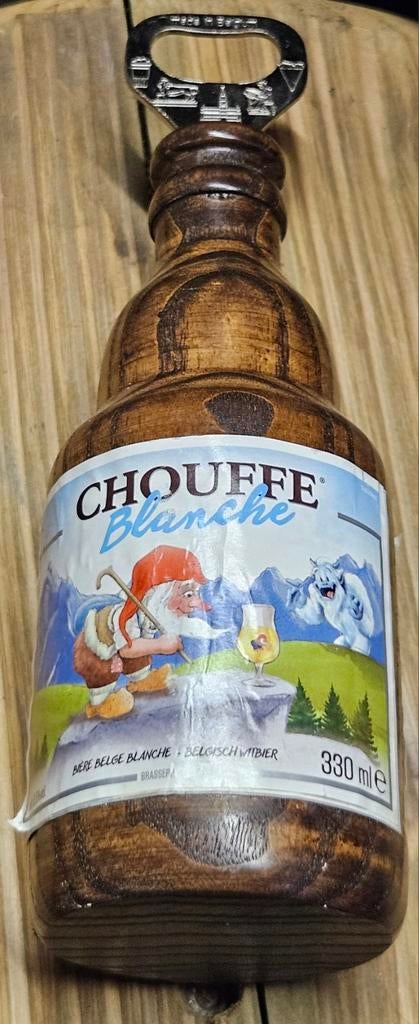 Ouvre-bouteille en bois Chouffe Blanche
Dans l'image, Collections, Marques de bière, Ouvre-bouteille, Enlèvement ou Envoi