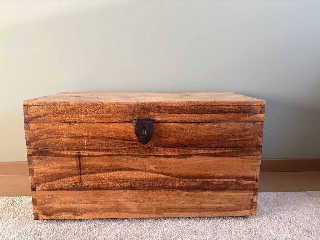 Houten kist, Huis en Inrichting, Ophalen, 125 cm of meer