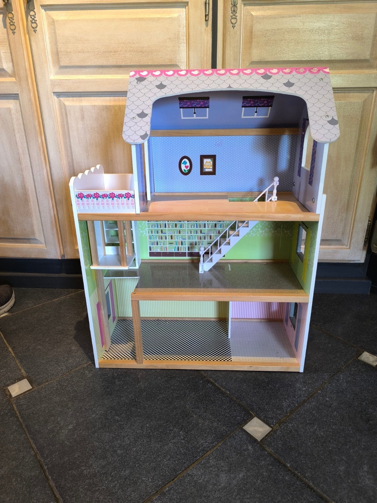 Maison de poupées en bois, Enfants & Bébés, Enlèvement, Comme neuf, Maison de poupées