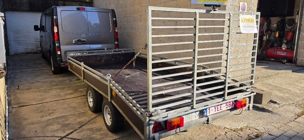 remorque double essieux 750kg non freiné, Autos : Divers, Enlèvement, Utilisé