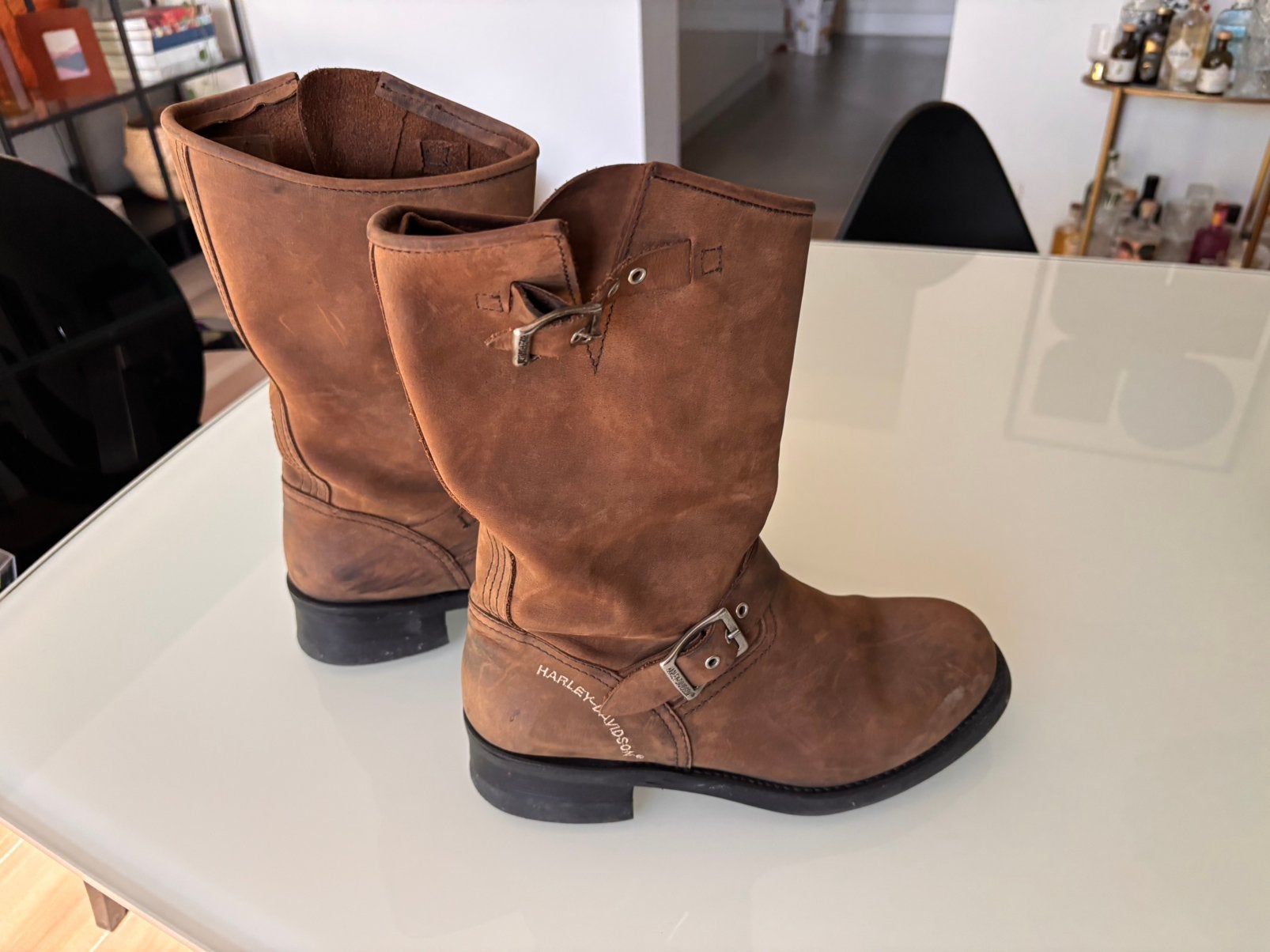 Bottes moto femme taille 41, Bruin, Lage of Enkellaarzen, Ophalen of Verzenden, Gedragen