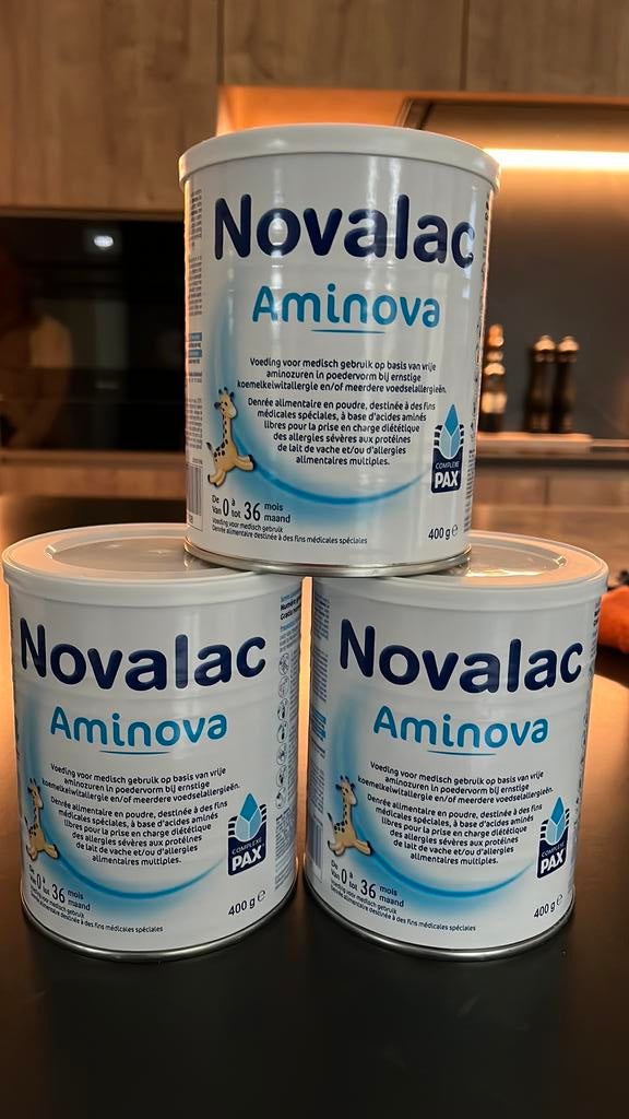 Novalac Aminova 3x, Enfants & Bébés, Enlèvement, Comme neuf