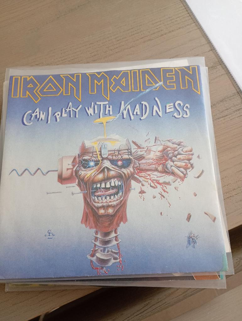 Iron Maiden - Can i play with madness, Cd's en Dvd's, Vinyl Singles, Gebruikt, 7 inch, Ophalen of Verzenden, Rock en Metal