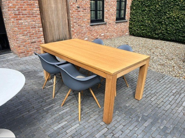 Eettafel met 4 stoelen, Ophalen, Gebruikt, 50 tot 100 cm, Vijf personen of meer