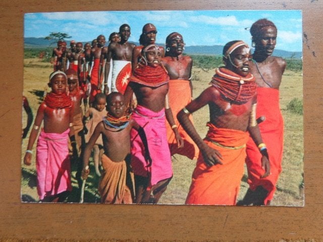 Postkaart Naakt - Kenya, Verzenden, Gelopen, Overige thema's