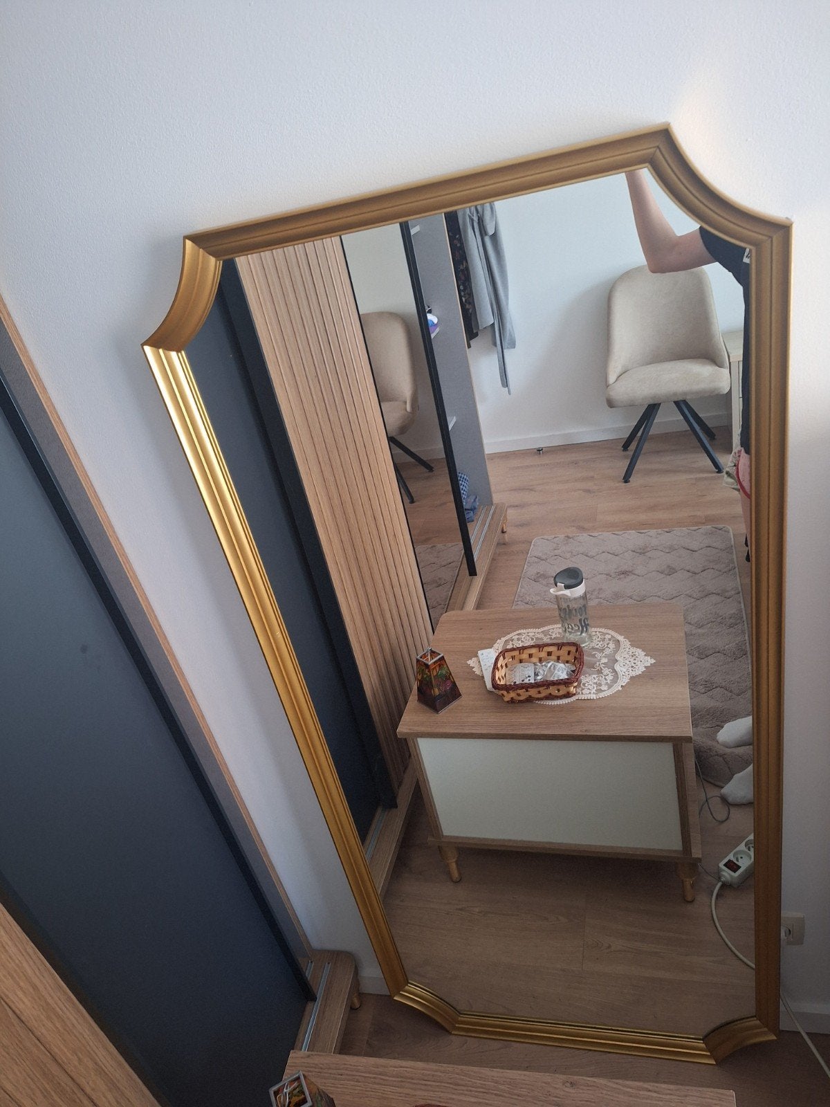 Goud spiegel ikea, Ophalen of Verzenden, 50 tot 100 cm, 150 tot 200 cm