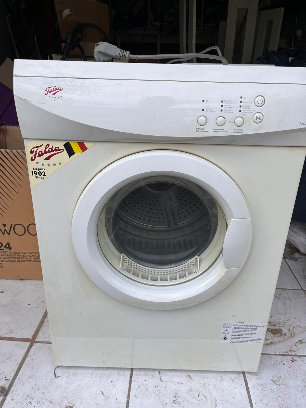 Droogkast Falda, Évacuation d'air, 4 à 6 kg, Enlèvement, Utilisé