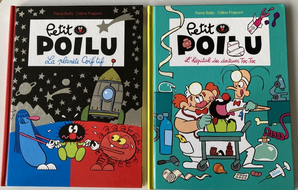 2 BD sans texte PETIT POILU pour enfants, Meerdere stripboeken, Ophalen of Verzenden, Zo goed als nieuw