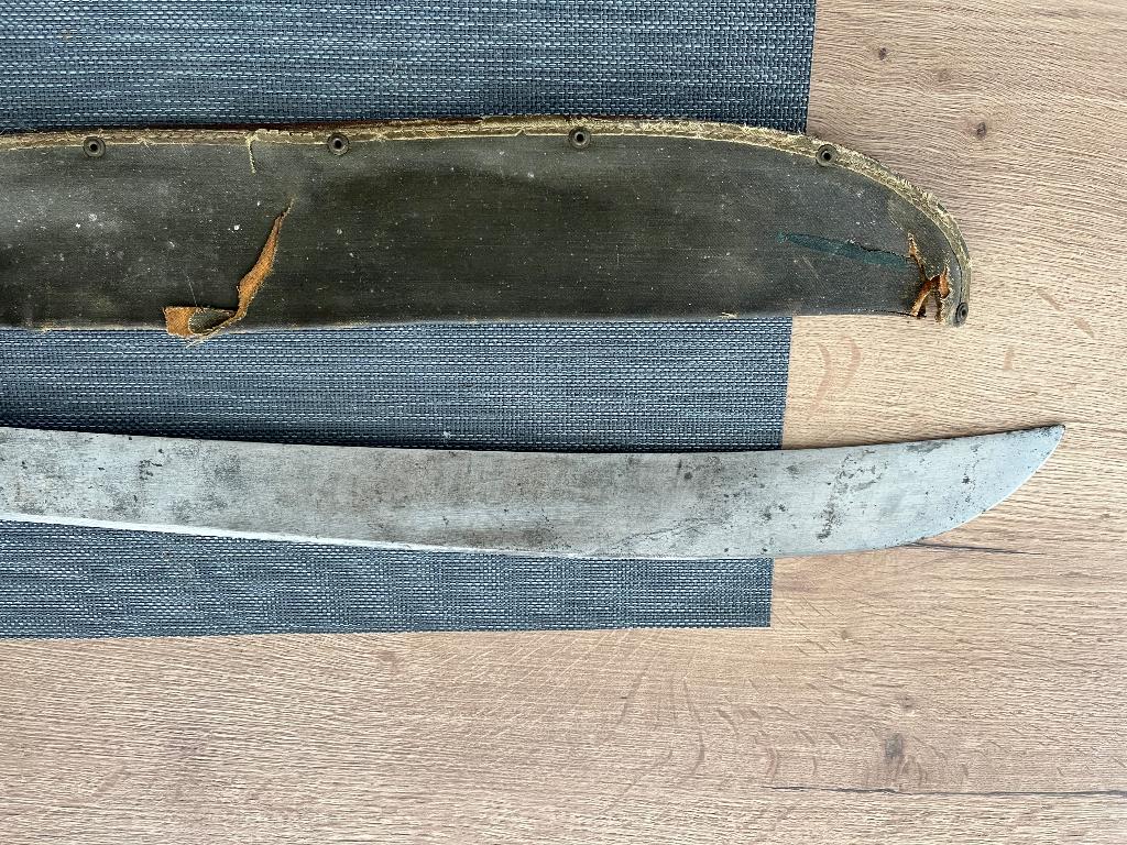 WW2 machette us legitimus avec numéro, Collections, Objets militaires | Seconde Guerre mondiale, Enlèvement ou Envoi, Armée de terre