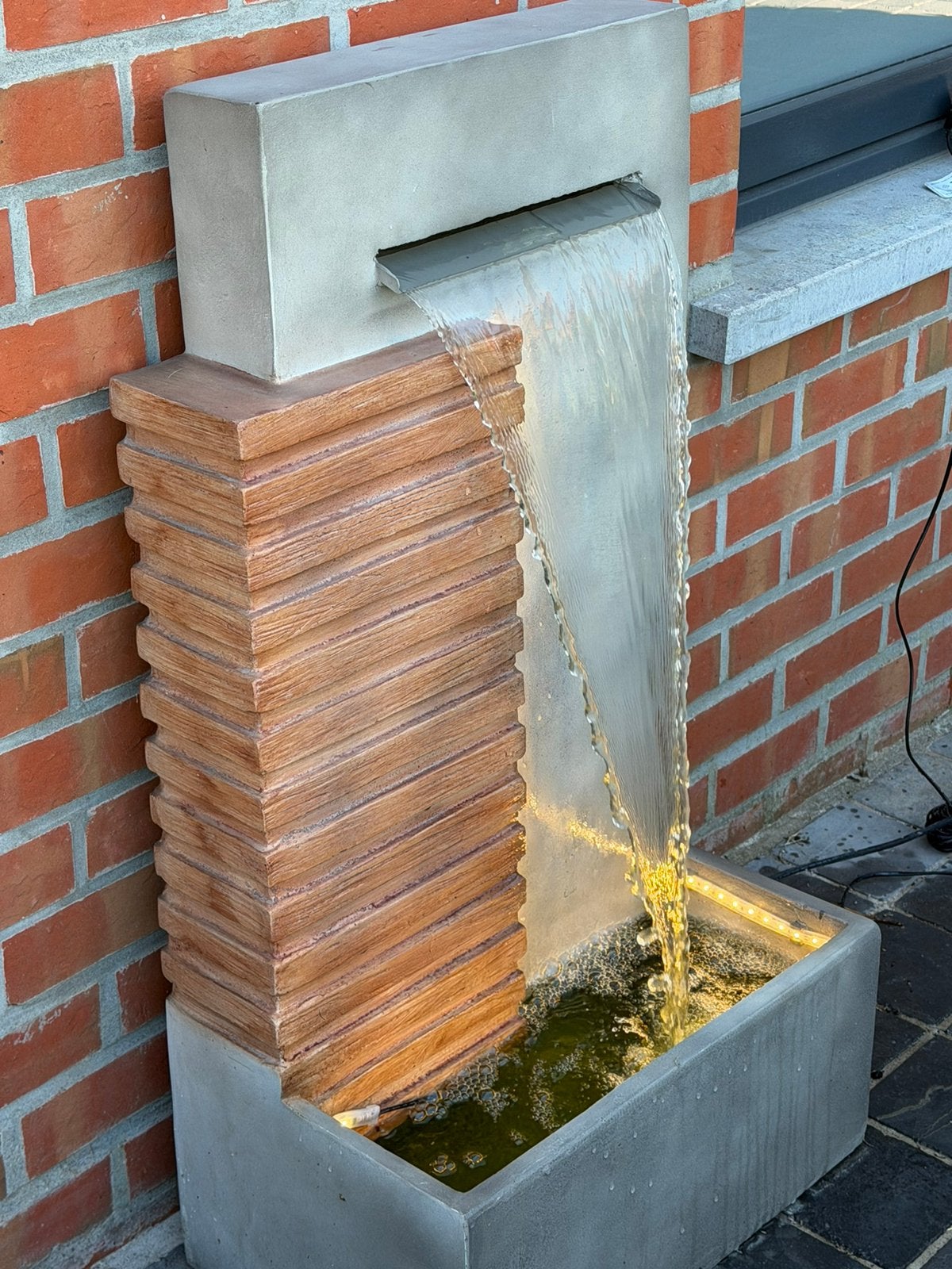 Waterval met verlichting, Tuin en Terras, Ophalen, Zo goed als nieuw, Waterval